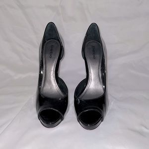 BEBE black patent pumps Size 9